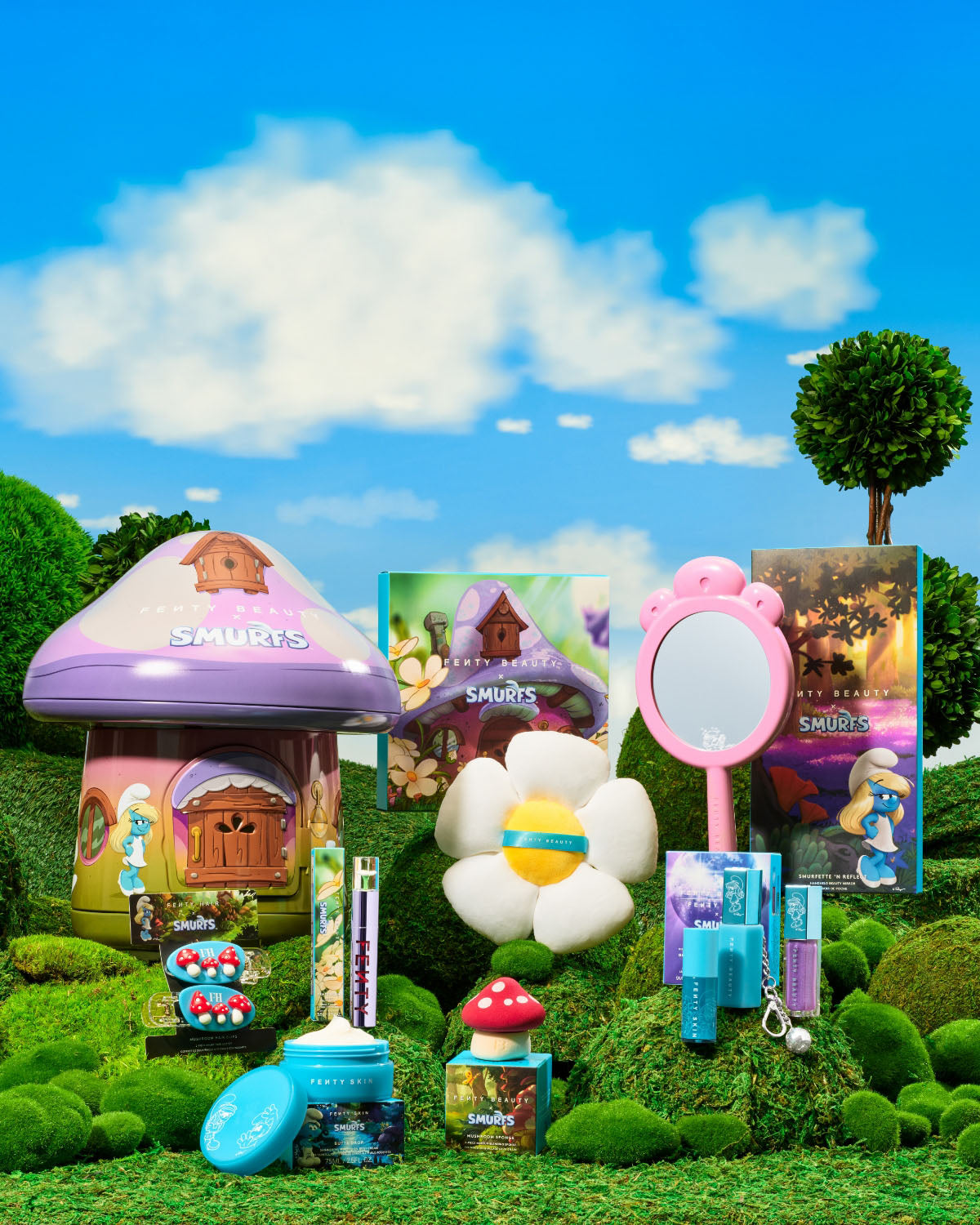 Fairy Bomb Smurfette Daisy Flower Shimmer Puff — Smurf'Sugar