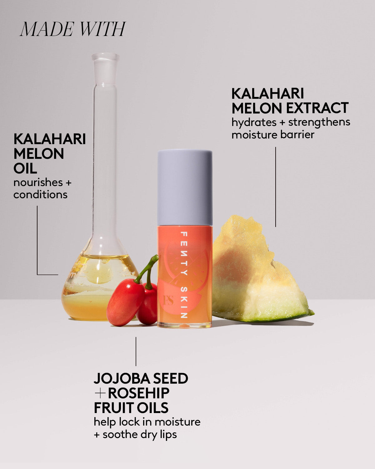 Fenty Treatz Hydrating + Strengthening Lip Oil — Kalahari Melon